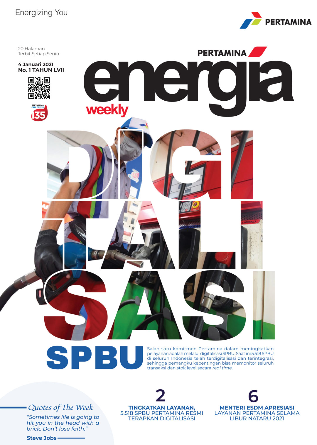 Energia Weekly 1st Week of January 2021