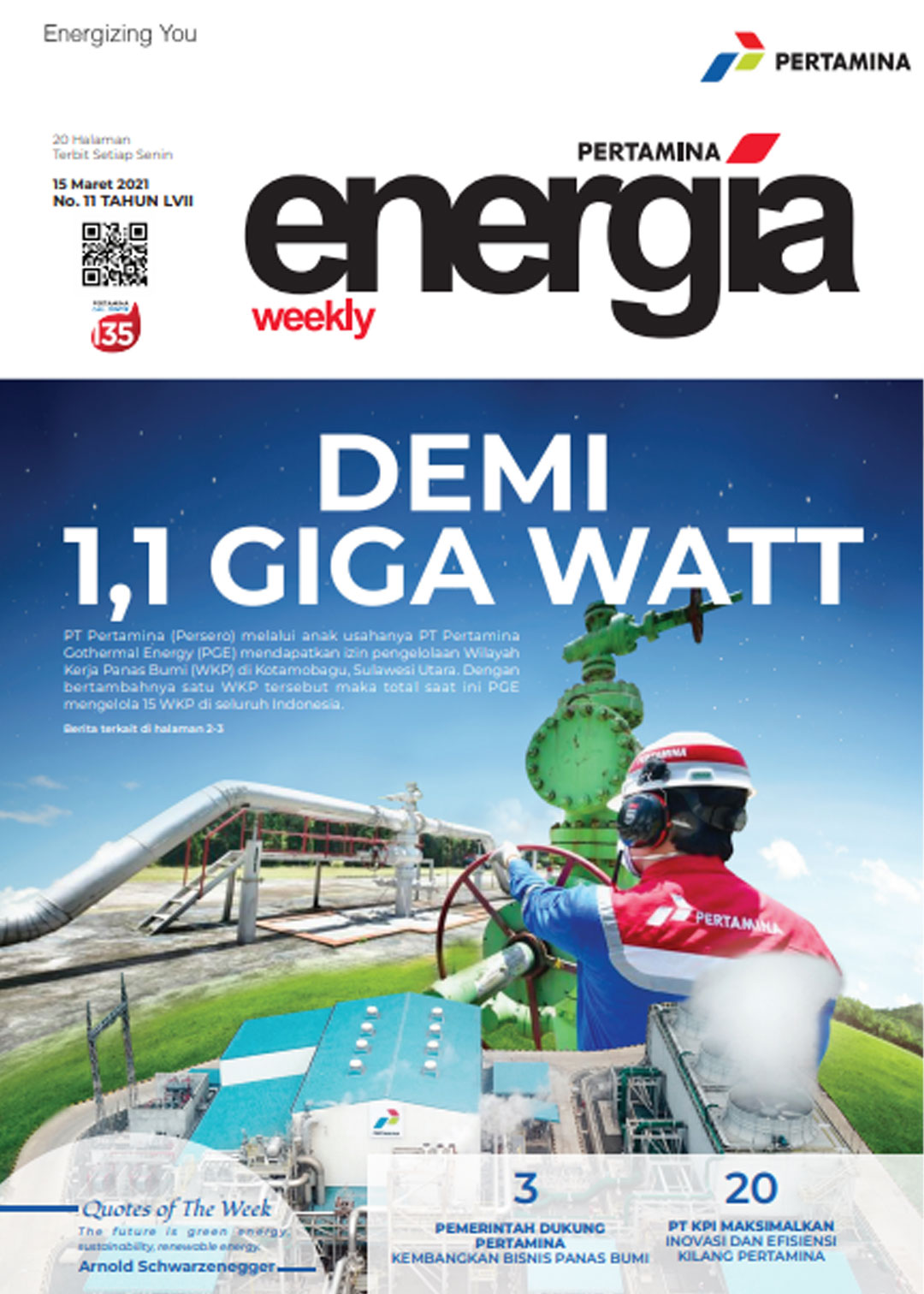 Energia Weekly 3rd Week of March 2021