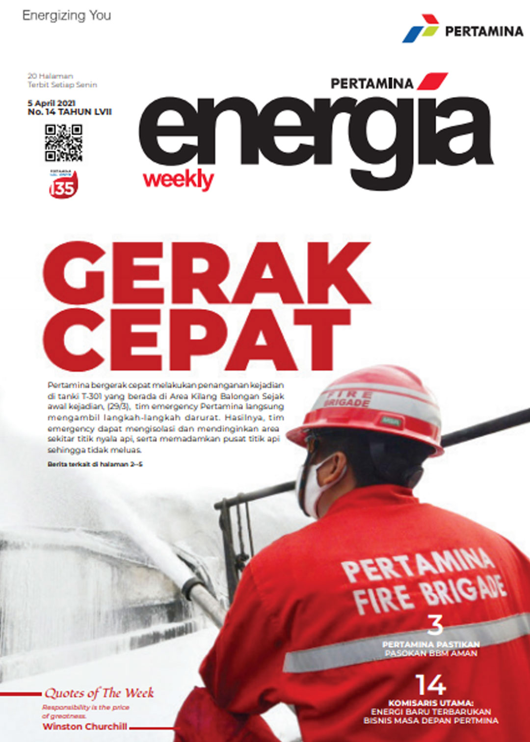 Energia Weekly 1st Week of April 2021