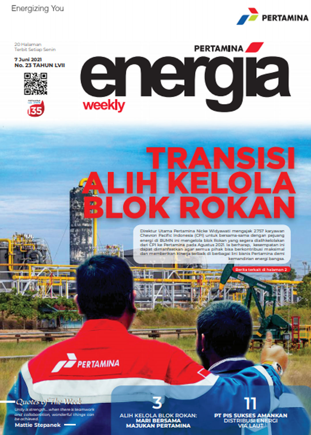 Energia Weekly 1st Week of June 2021
