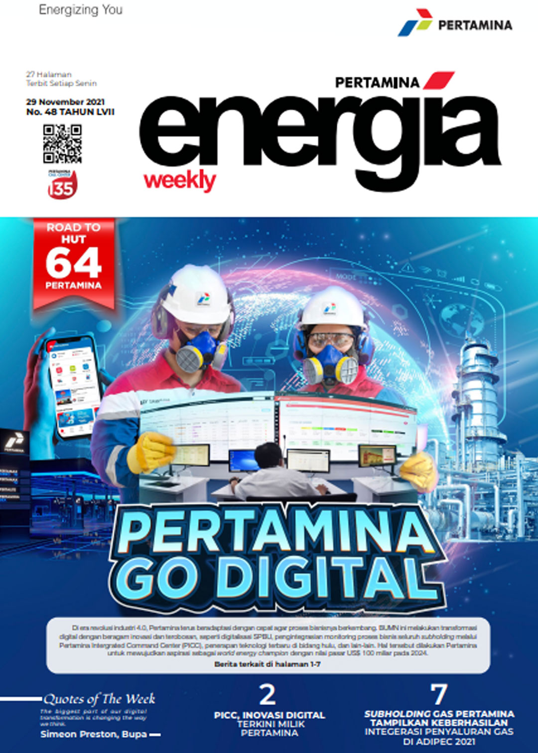 Energia Weekly 5th Week of November 2021
