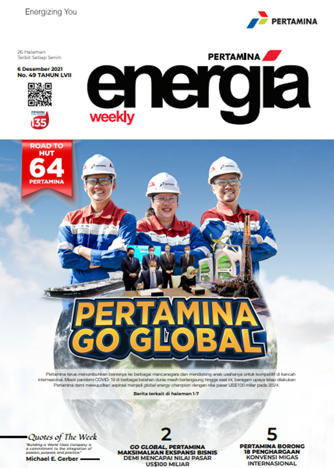 Energia Weekly 1st Week of Desember 2021