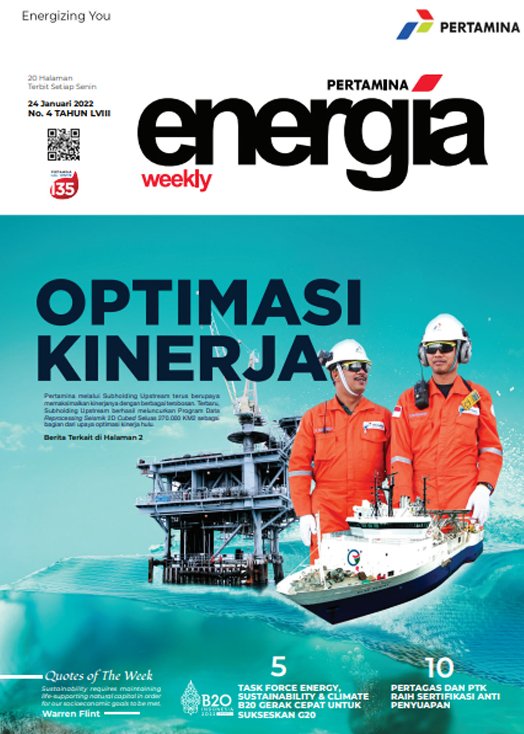 Energia Weekly 4th Week of January 2022