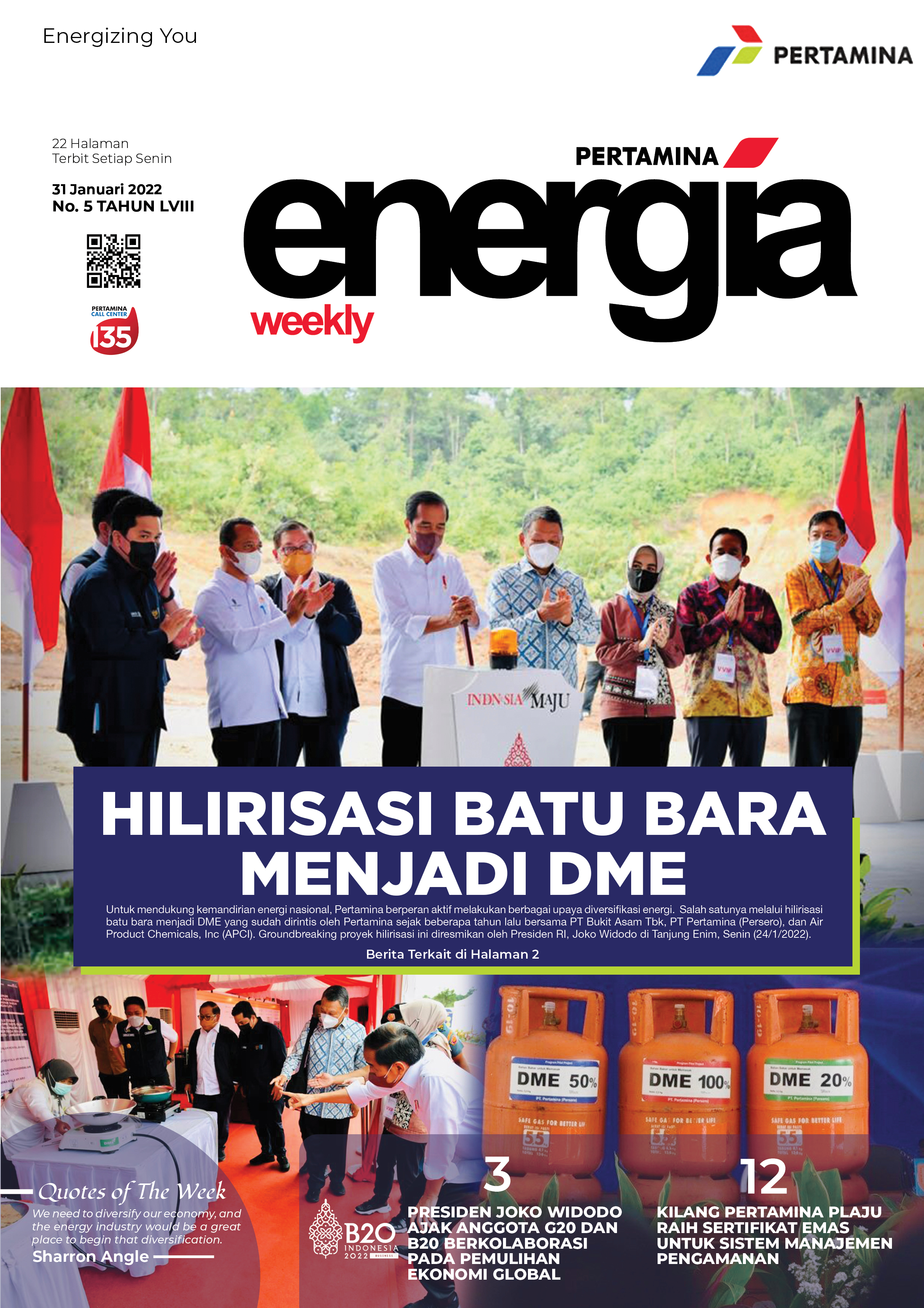 Energia Weekly 5th Week of January 2022