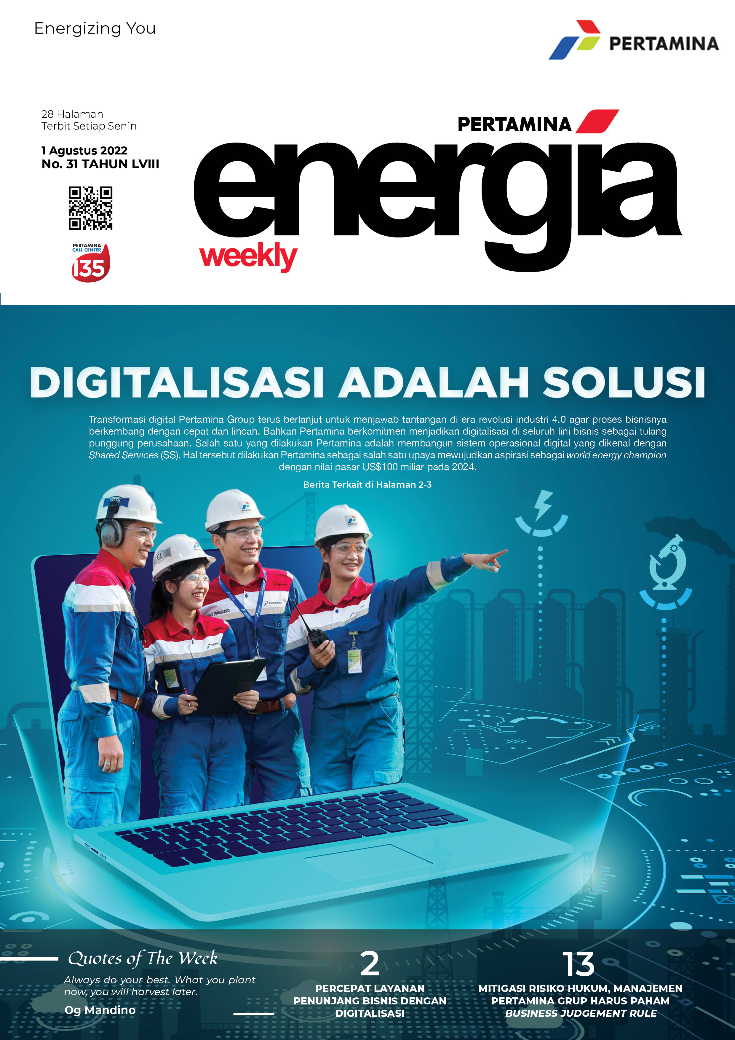 Energia Weekly 1st Week of August 2022