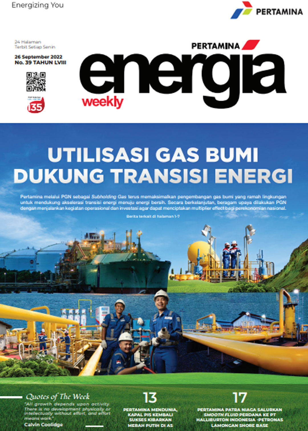 Energia Weekly 4th Week of September 2022
