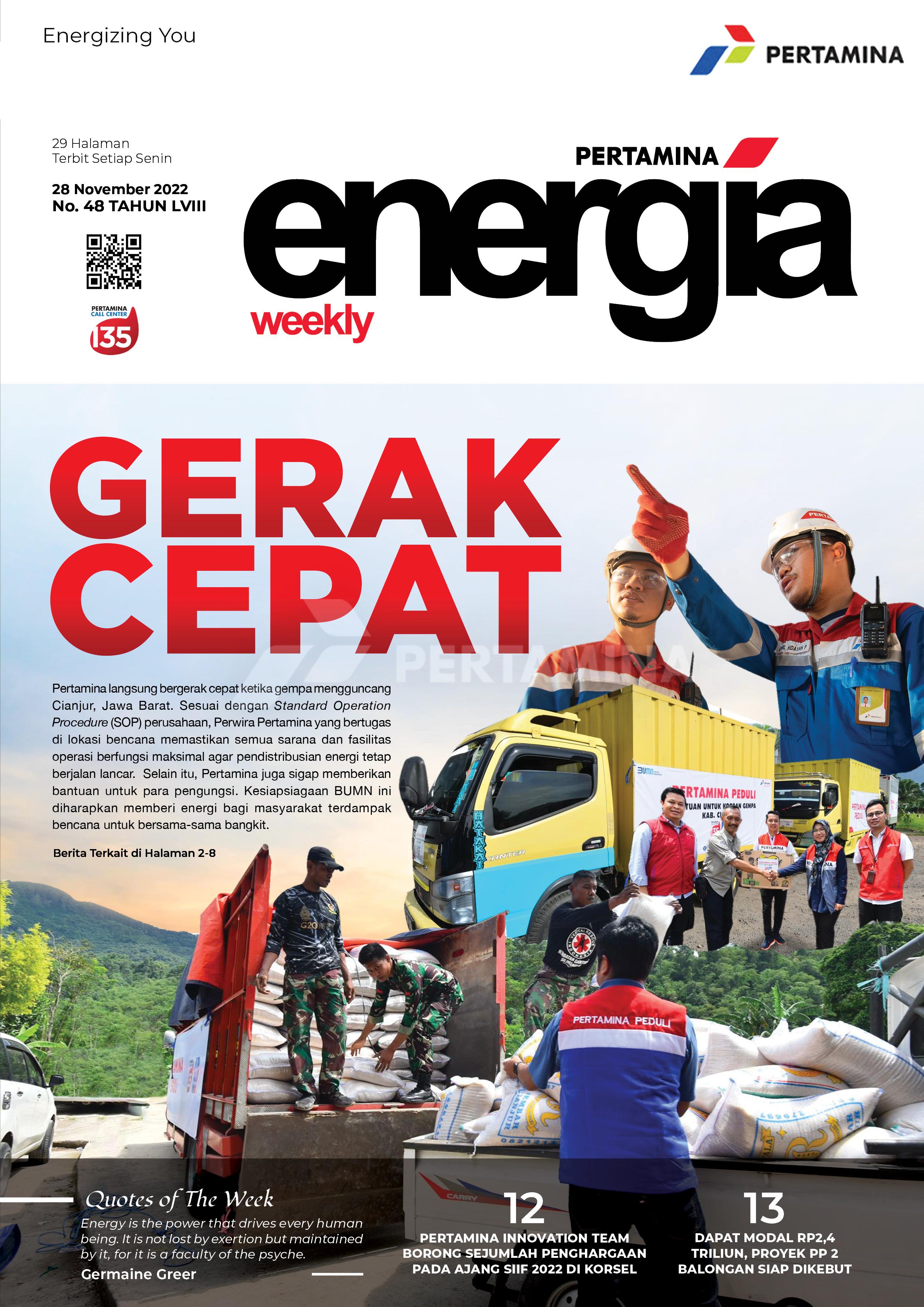 Energia Weekly 4th Week of November 2022
