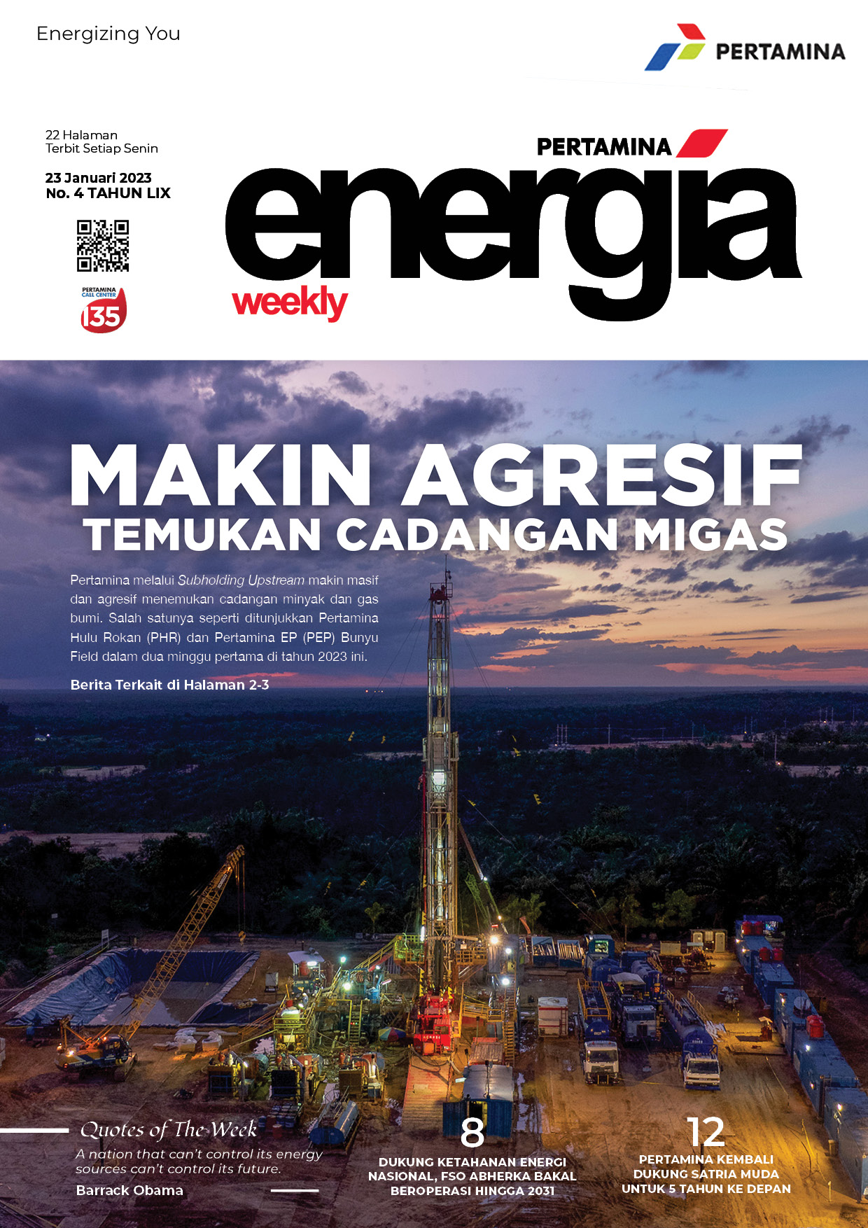 Energia Weekly 4th Week of January 2023