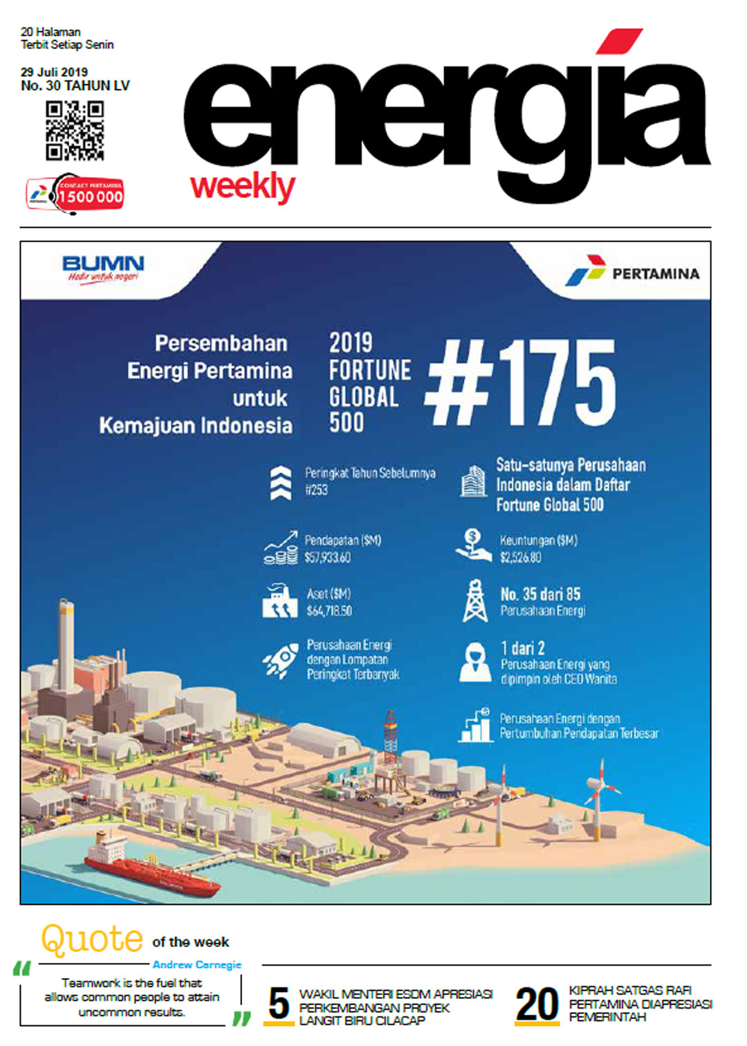 Energia Weekly 5th Week of July 2019